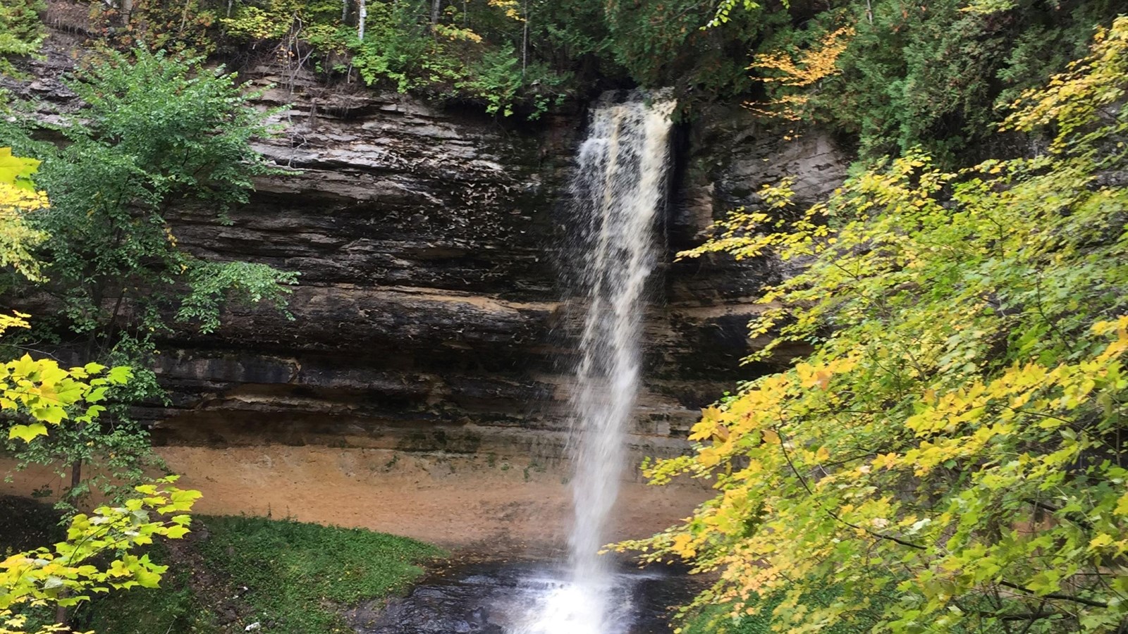 Munising Falls in Pictured Rocks National Lakeshore Michigan