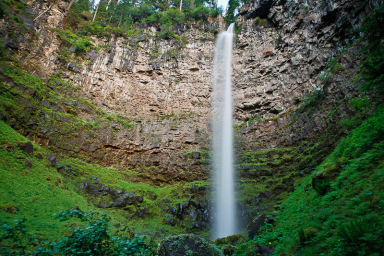 Watson Falls and its ampitheater from below - Bryan Swanson