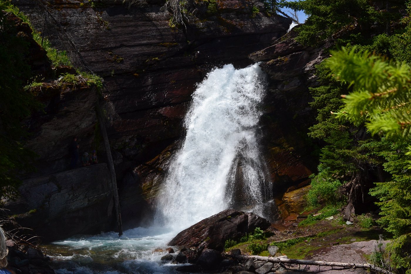 Baring Falls Waterfall in Montana